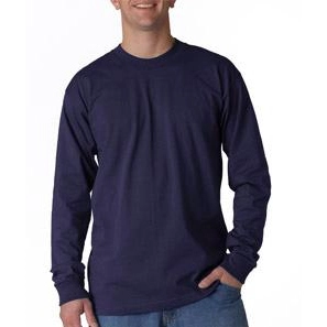 Navy Bayside Long-Sleeve Logo T-Shirt - Colors