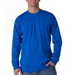 Royal Blue Bayside Long-Sleeve Logo T-Shirt - Colors
