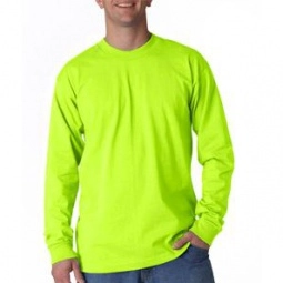Lime Green Bayside Long-Sleeve Logo T-Shirt - Colors
