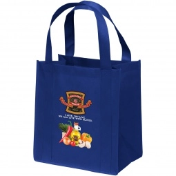 Full Color Non-Woven Custom Shopper Tote Bag - 12"w x 13"h x 8"d
