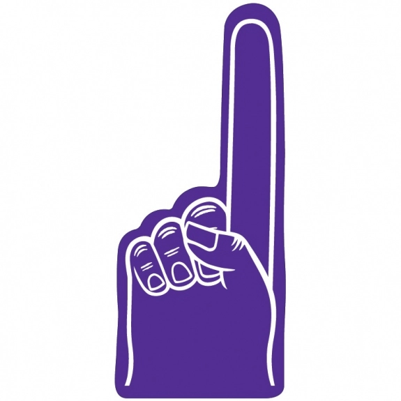 Purple Promotional Foam Finger - 22"