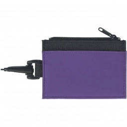 Black/Purple Promotional Custom Imprinted ID Holder