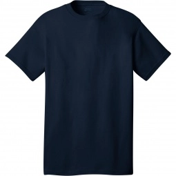 Navy Blue Port & Company Budget Custom T-Shirt - Colors