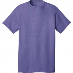 Heather Purple Port & Company Budget Custom T-Shirt - Colors