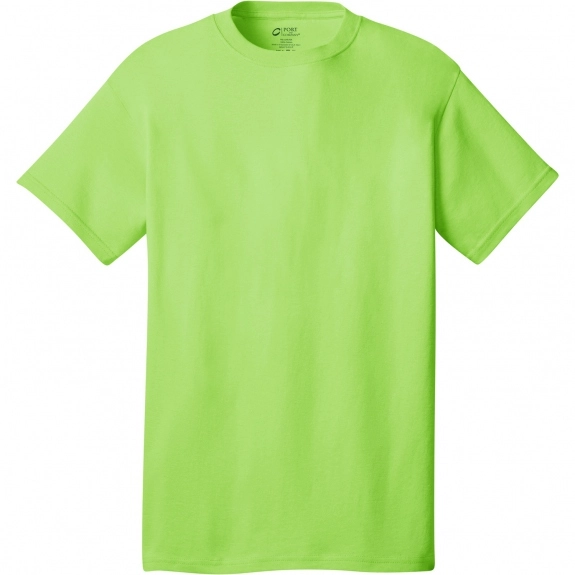 Lime Green Port & Company Budget Custom T-Shirt - Colors