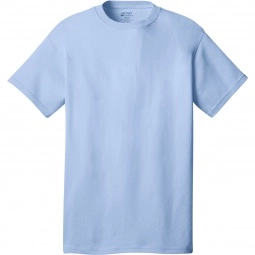 Light Blue Port & Company Budget Custom T-Shirt - Colors