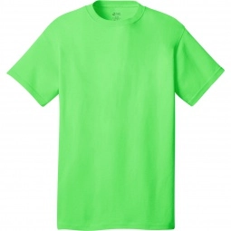 Neon Green Port & Company Budget Custom T-Shirt - Colors
