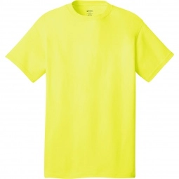 Neon Yellow Port & Company Budget Custom T-Shirt - Colors