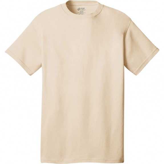 Natural Port & Company Budget Custom T-Shirt - Colors