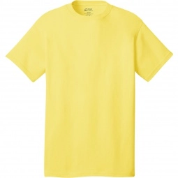 Yellow Port & Company Budget Custom T-Shirt - Colors