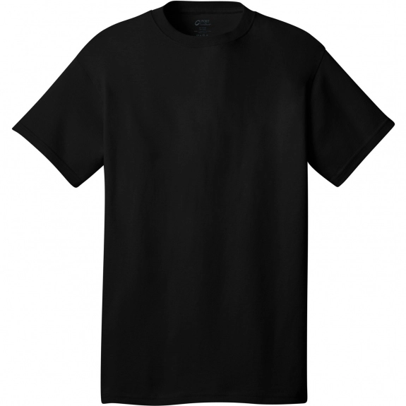 Jet Black Port & Company Budget Custom T-Shirt - Colors