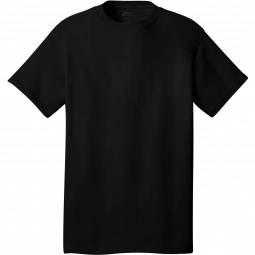 Jet Black Port & Company Budget Custom T-Shirt - Colors