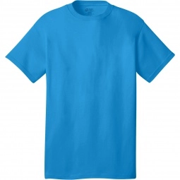 Neon Blue Port & Company Budget Custom T-Shirt - Colors