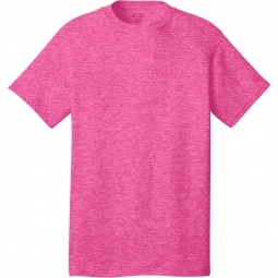 Heather Sangria Port & Company Budget Custom T-Shirt - Colors