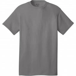 Medium Grey Port & Company Budget Custom T-Shirt - Colors