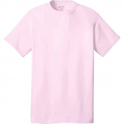Pale Pink Port & Company Budget Custom T-Shirt - Colors