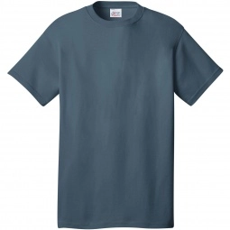 Steel Blue Port & Company Budget Custom T-Shirt - Colors