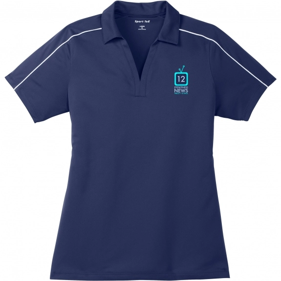 Sport-Tek Micropique Piped Custom Polo Shirts - Womens | ePromos