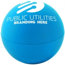 Promotional Soft-Touch Sphere Custom Lip Balm with Logo