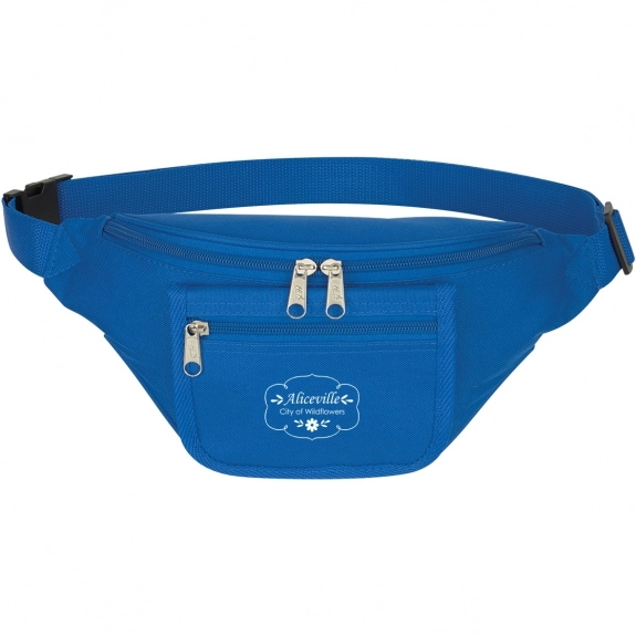 Blue Organizer Promotional Fanny Pack