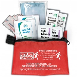 10-Piece Antiseptic & Antibiotic Promotional First Aid Kit