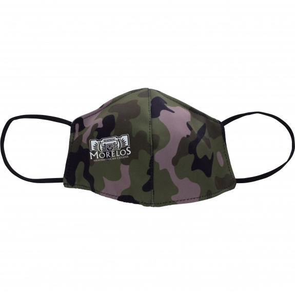 Camo 3-Ply Reusable Water Repellent Comfy Custom Face Mask