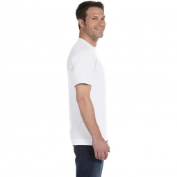 Side Hanes Beefy-T Custom T-Shirt - White