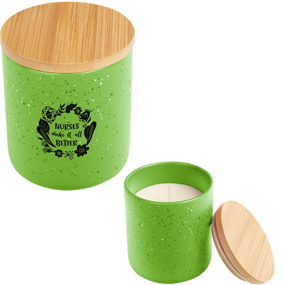Lime green - Custom Imprinted Campfire Candle