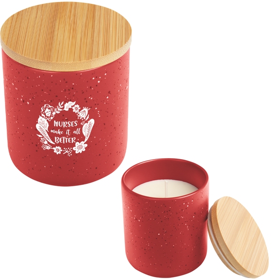 Red - Custom Imprinted Campfire Candle