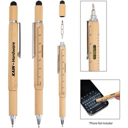 Group Bamboo Multi-Function Tool Logo Pen