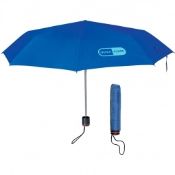 Blue Compact Mini Telescopic Promotional Umbrellas