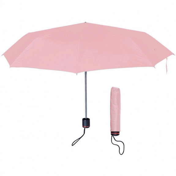 Pink Compact Mini Telescopic Promotional Umbrellas