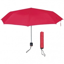 Red Compact Mini Telescopic Promotional Umbrellas