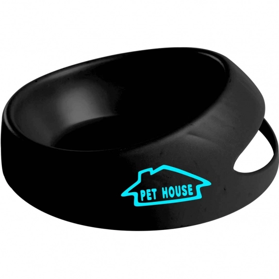 Black Promotional Pet Food Scoop Bowl - Small