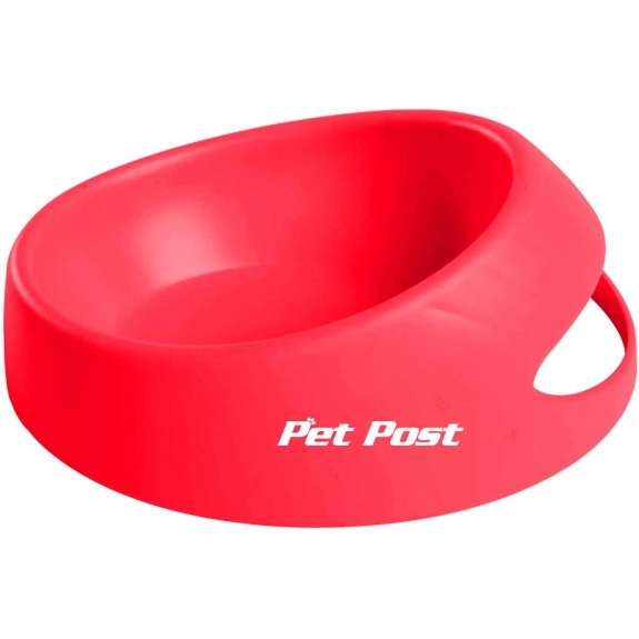 Red Promotional Pet Food Scoop Bowl - Small