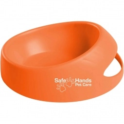 Orange Promotional Pet Food Scoop Bowl - Small
