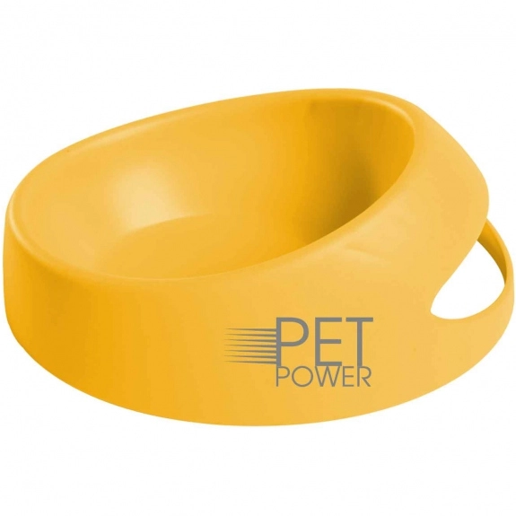 Yellow Promotional Pet Food Scoop Bowl - Small