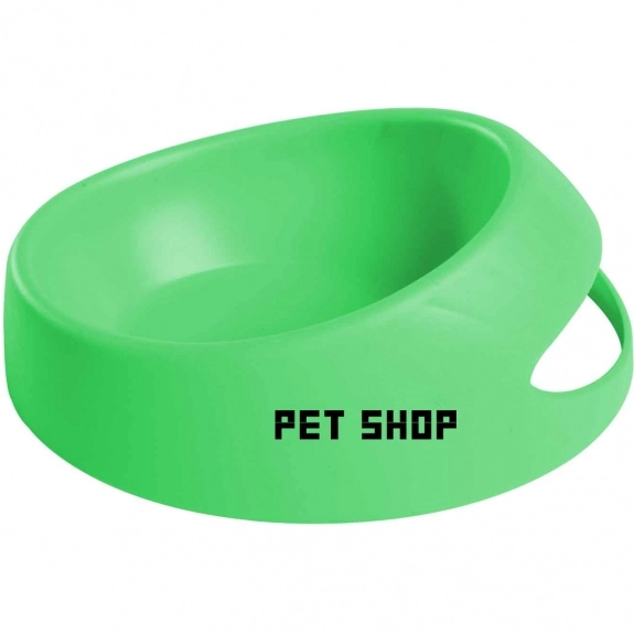 Green Promotional Pet Food Scoop Bowl - Small