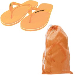 Orange Basic Custom Flip Flops