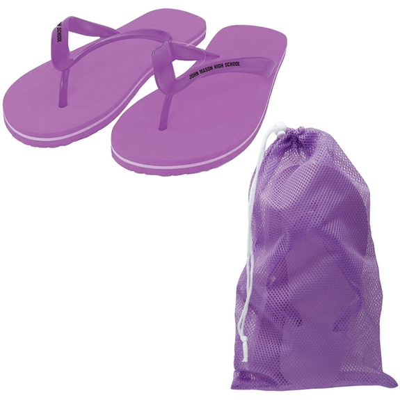 Purple Basic Custom Flip Flops