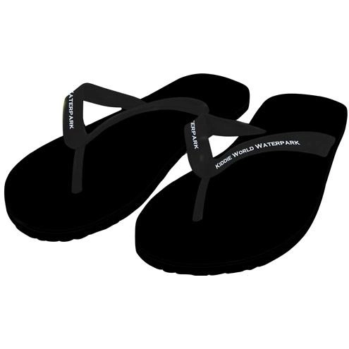 Black Basic Custom Flip Flops