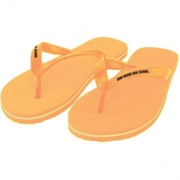 Orange Basic Custom Flip Flops