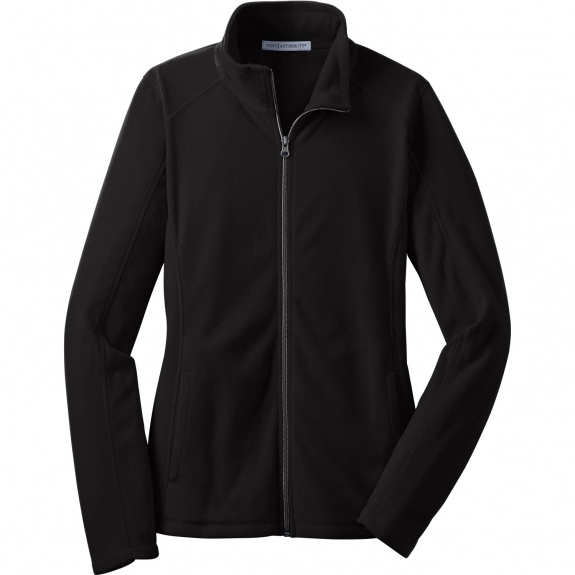 Black Port Authority Microfleece Custom Jacket - Women's
