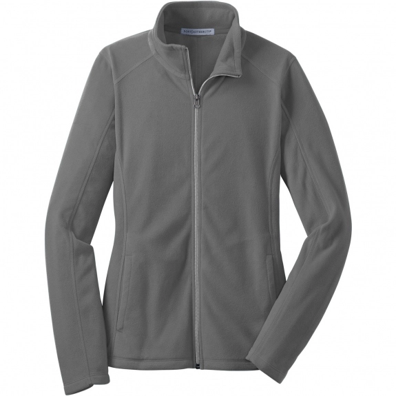 Pearl Grey Port Authority Microfleece Custom Jacket - Women's