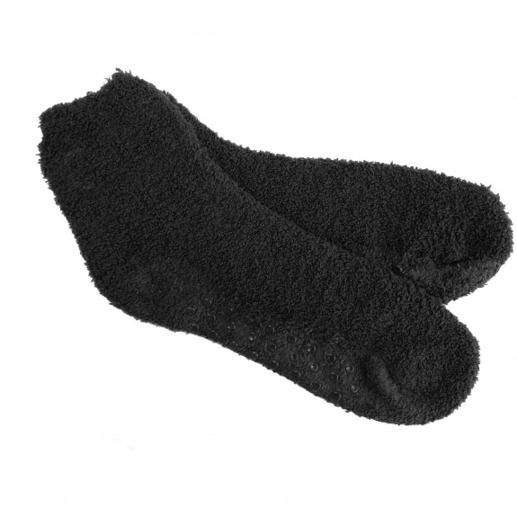 Black Woven Slipper Style Custom Socks