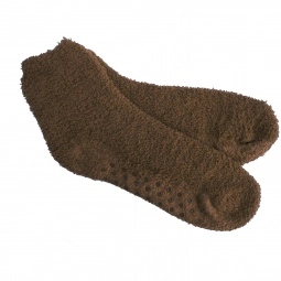 Brown Woven Slipper Style Custom Socks