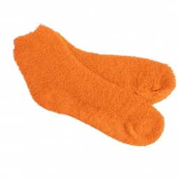 Orange Woven Slipper Style Custom Socks