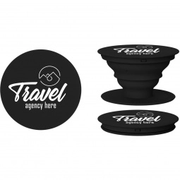 Black PopSockets Custom Cell Phone Stand & Grip