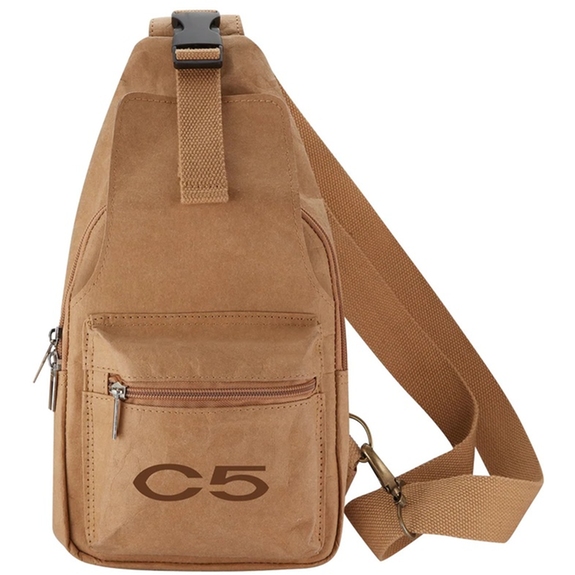 Kraft Brown - Eco-friendly Water Repellent Custom Sling Bag