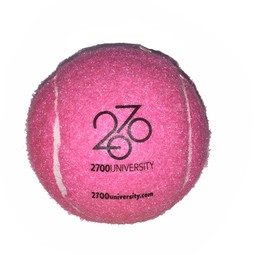 Pink Pet Fetch Custom Logo Tennis Ball